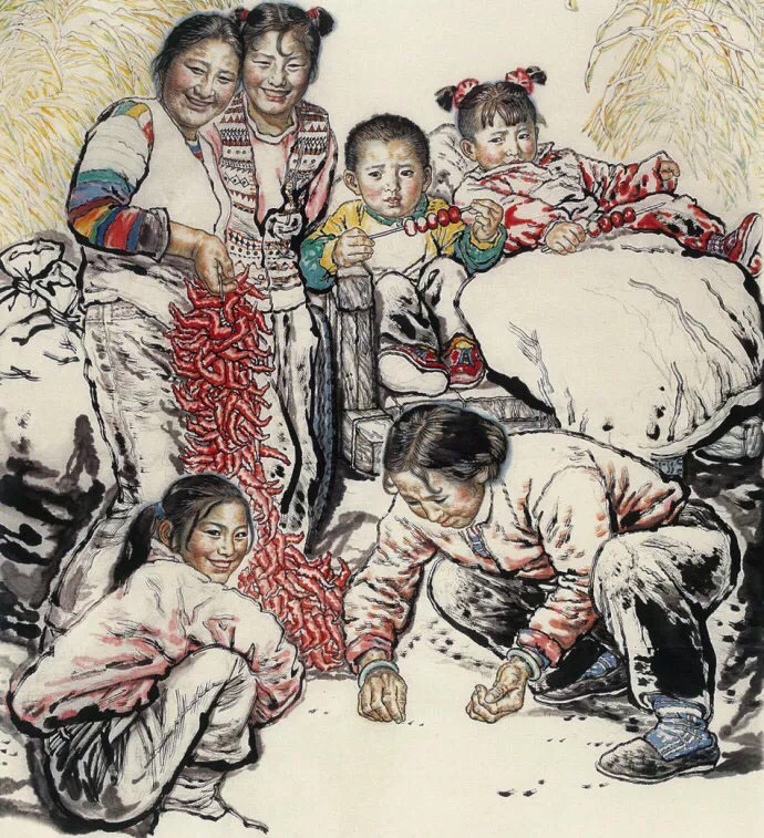 画家刘文西先生经典作品欣赏