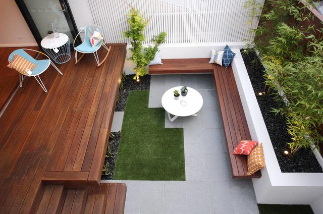 等我买了带院子的户型,必须在院子里搭建地台,造型好看还防水