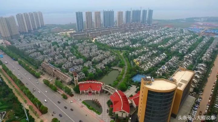 鸟瞰武汉黄陂区盘龙城经济开发区