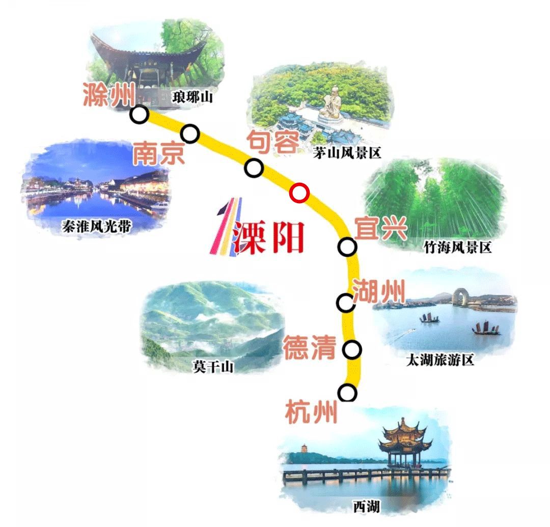 从溧阳出发1小时左右,可以去往南京,湖州,德清,杭州,滁州等城市话不多