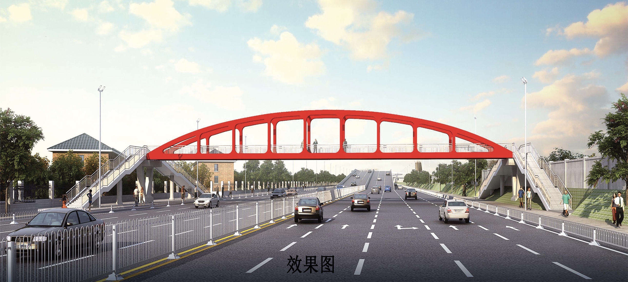 太原新兰路拟建高架两路段要建人行天桥