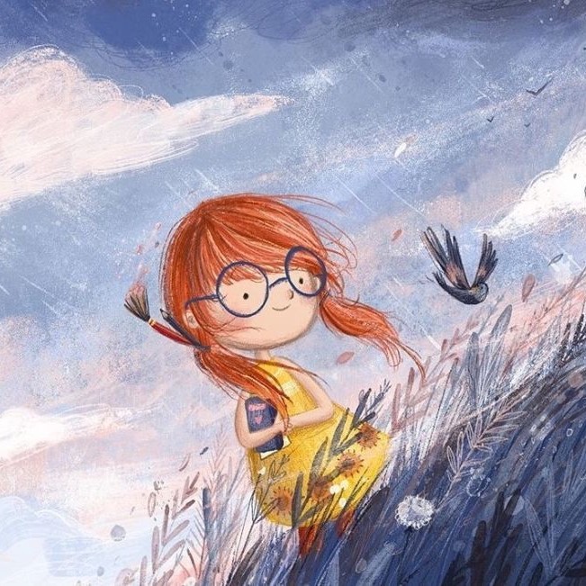 超好看的童趣手绘插画看这位插画师笔下天真烂漫的小女孩