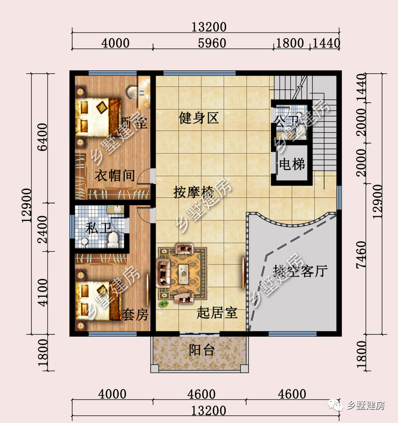 13x12米的歐式別墅,電梯 堂屋,繁榮光景透著王者風範!