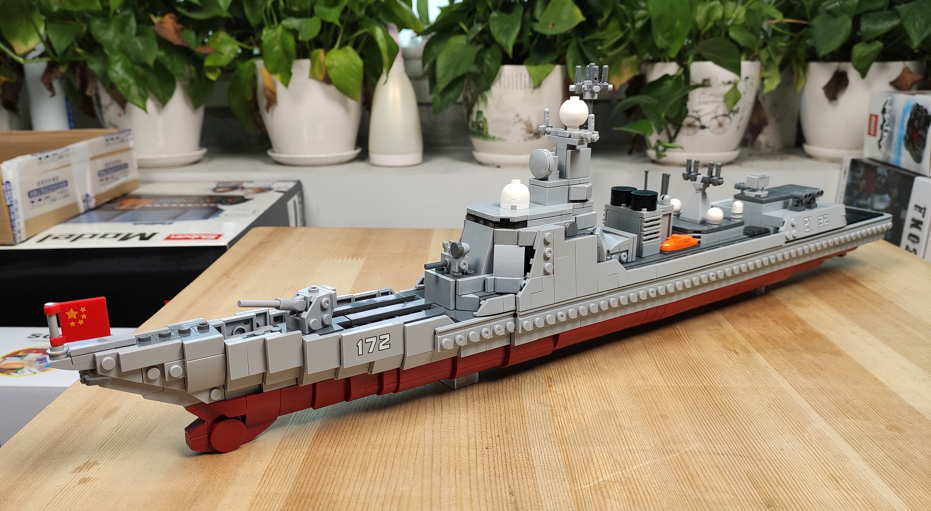 用积木还原中国海军的骄傲星堡积木052d型驱逐舰图文评测