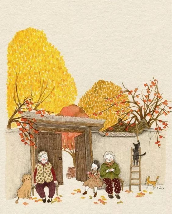 岁月是什么看插画师如何画面展现时光蹉跎的意境