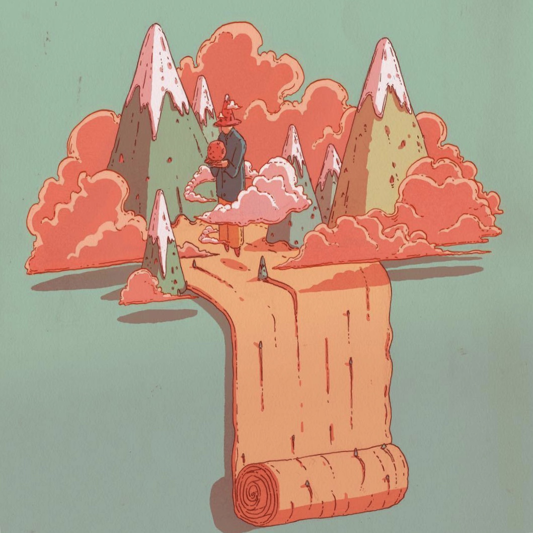 看画师如何用色彩和想象力绘制出如此迷幻的插画作品