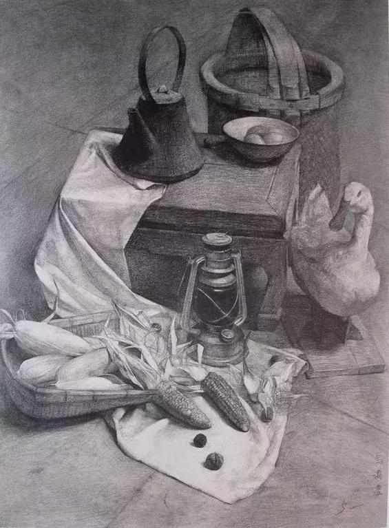 央美附中优秀素描作品精选央美不是那么好考的啊