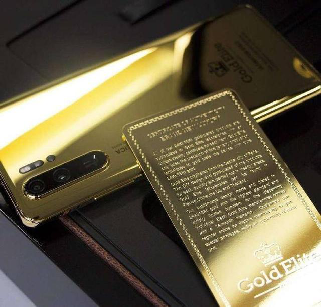 甄子丹的手机也太秀了华为p30pro黄金定制版手机亮瞎我的眼