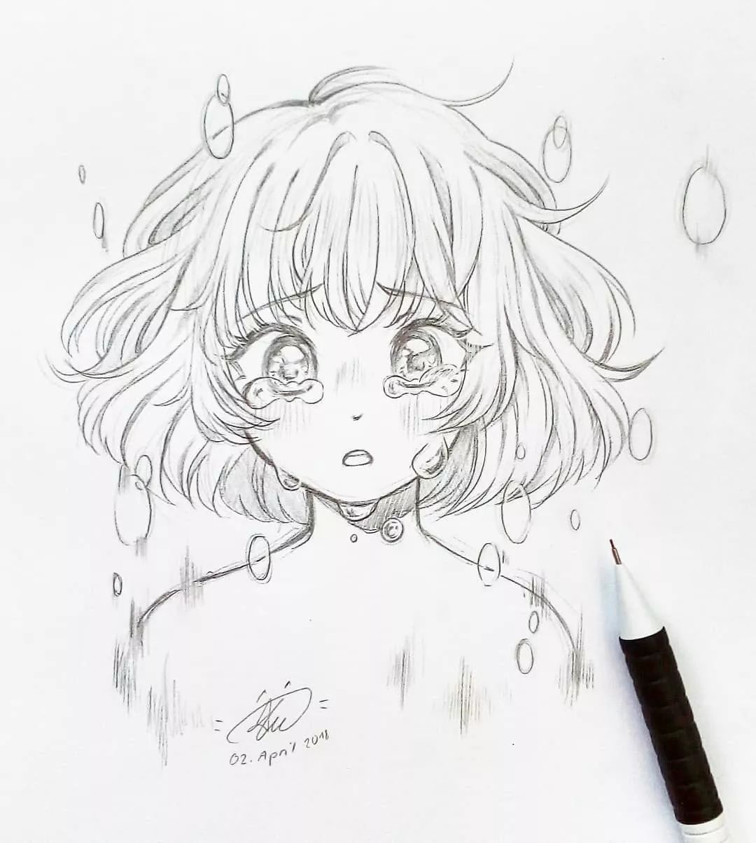 一位全靠自学的韩国小姐姐插画师笔下的动漫少女也太可爱了吧