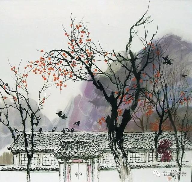 村前村后,院里院外,都成了画家笔下的别致小景,很能勾起人们满满的