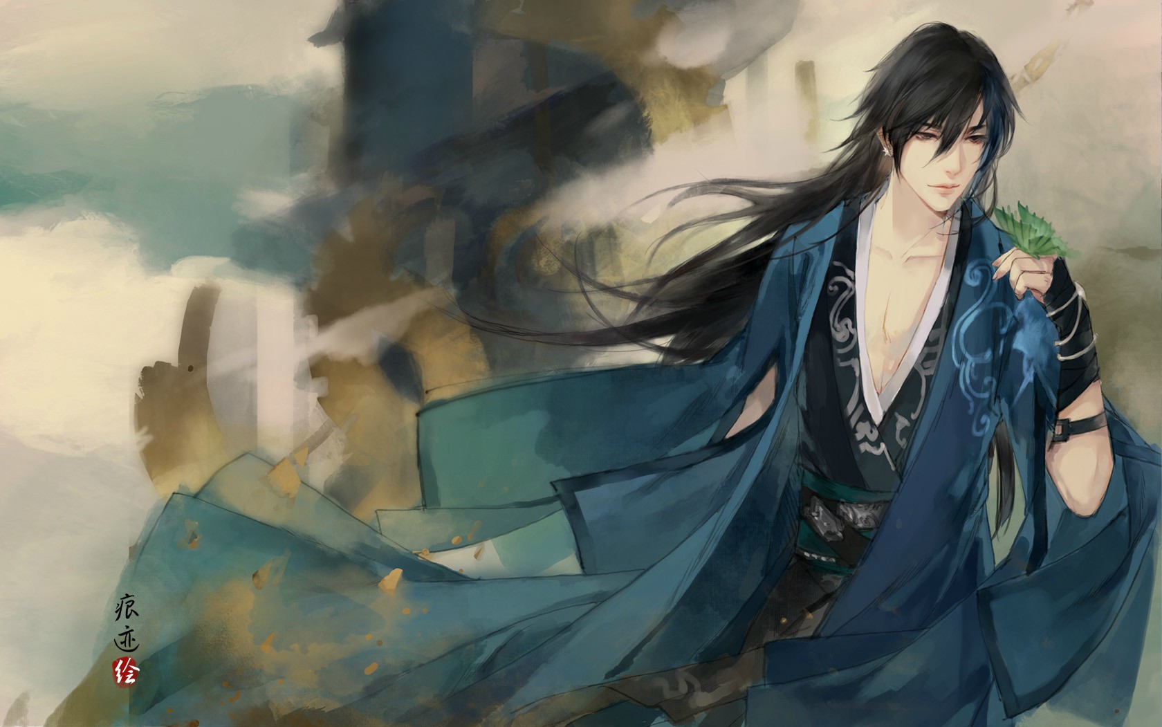 诗人拜访隐士却没有见到,只好写下一首诗,表达自己的崇敬之情