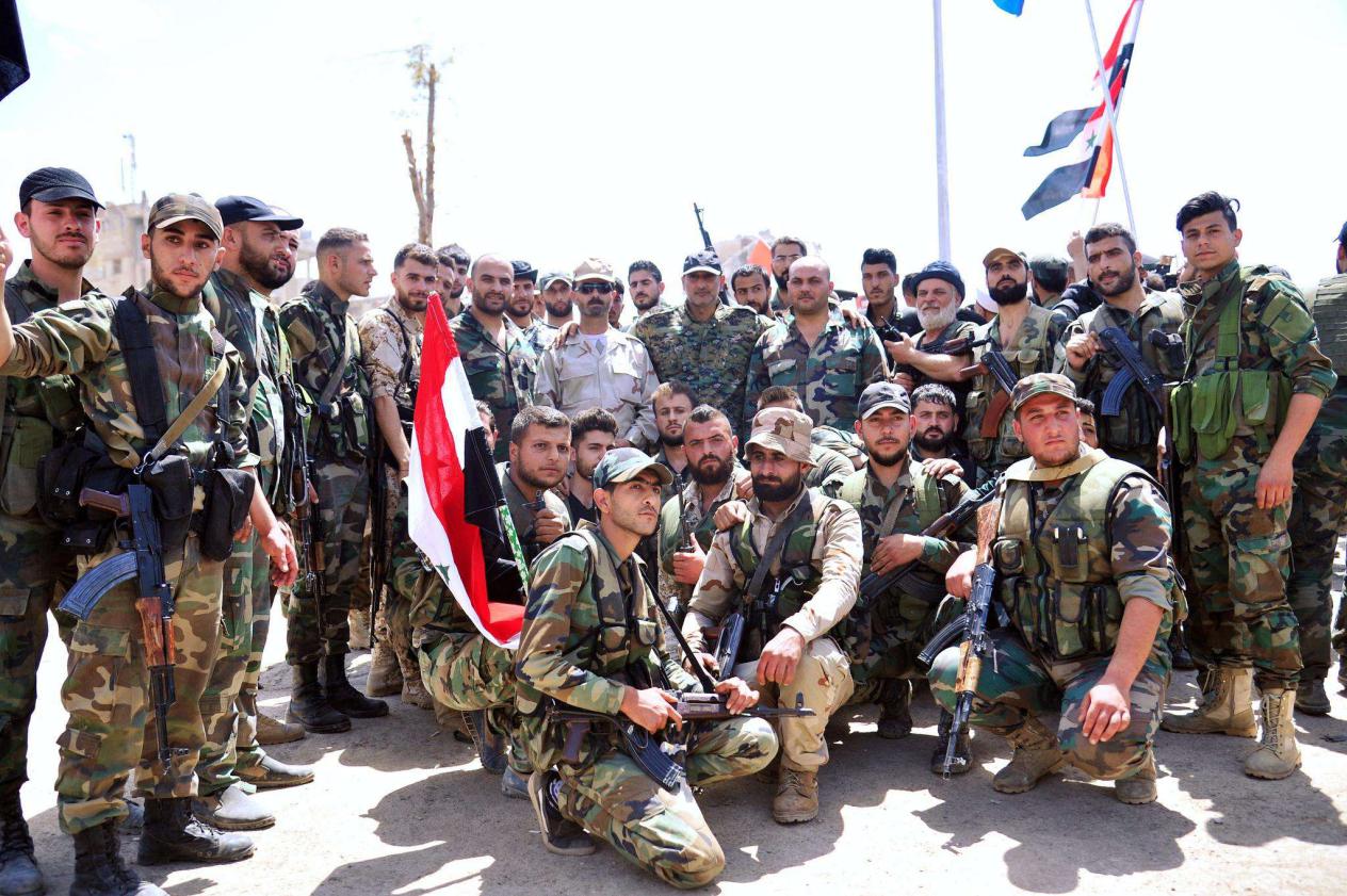 赢得胜利的叙利亚政府军