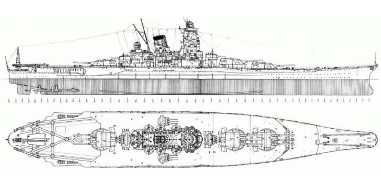该舰是在“大和”级战列舰的基础上改装