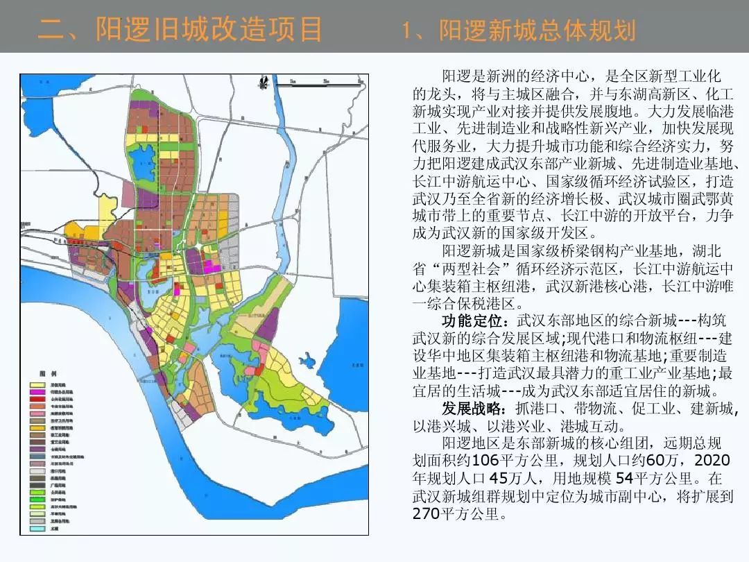 根据长江新城总体规划,阳逻将规划阳逻国际航运区,柴泊湖临港新城区
