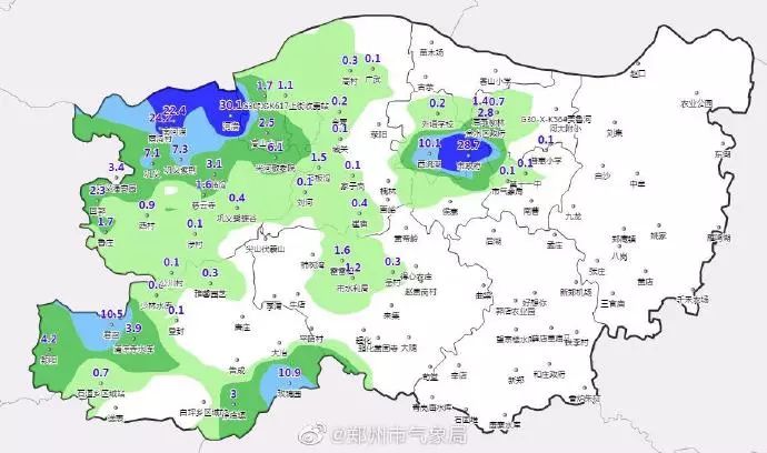 郑州降水量分布图图片