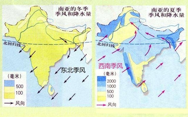 印度气候分布图图片