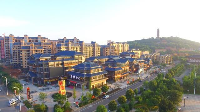 岳阳茶博城全景图岳阳是全国著名的茶叶重点产区,是中国规模最大,集中