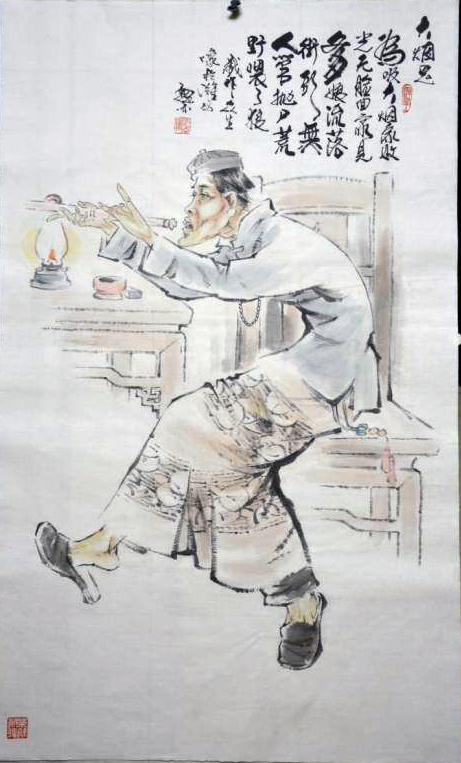 中国传统人物画家魏林作品欣赏