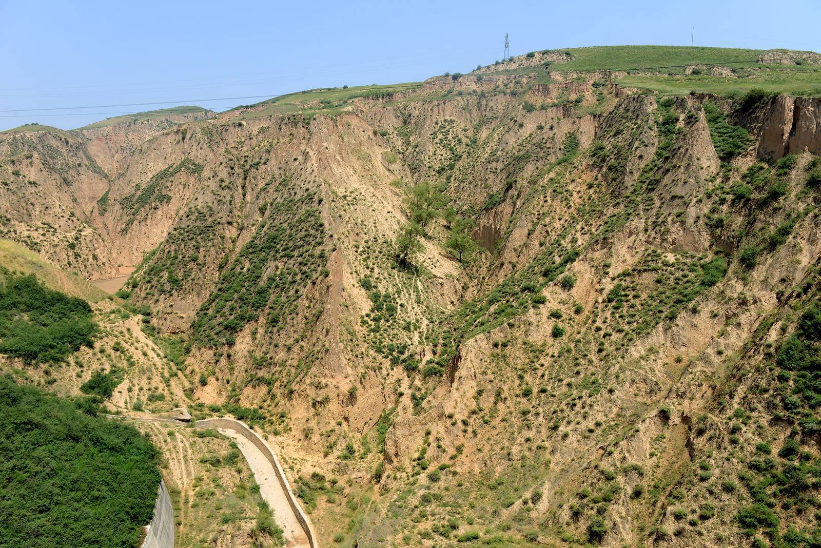 自駕黃土高原山高路遠溝深哈弗縱橫馳奔