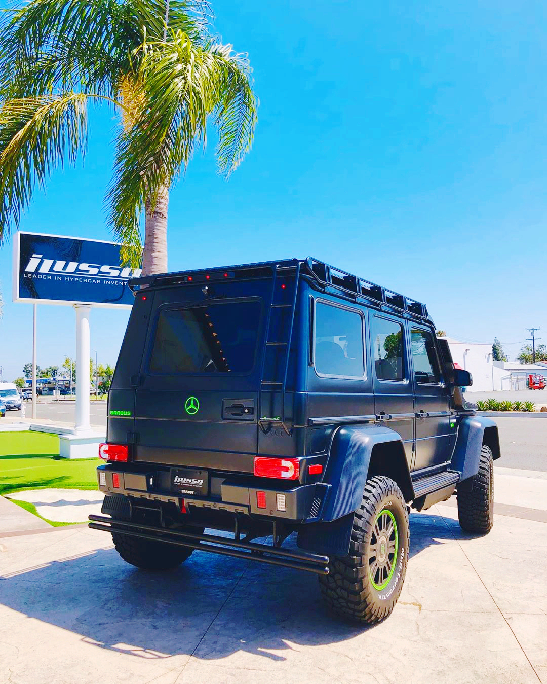 巴博斯改装奔驰大g,酷黑涂装,4×4的g550