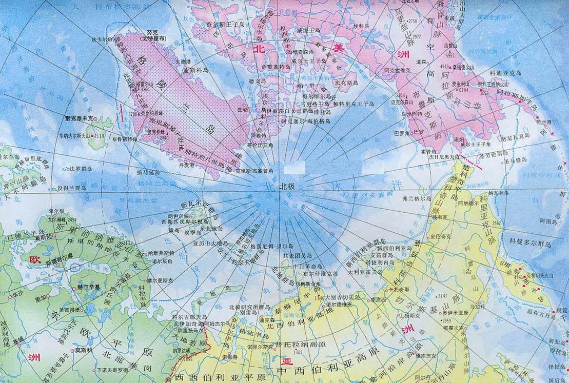 北极洲在哪里地图图片