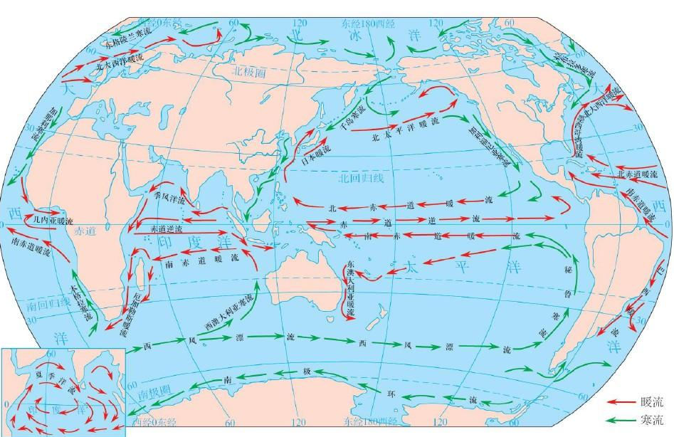 大西洋洋流分布图片