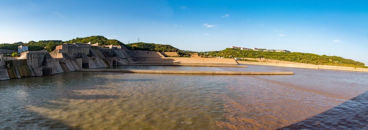 黄河小浪底变身浮雕版画