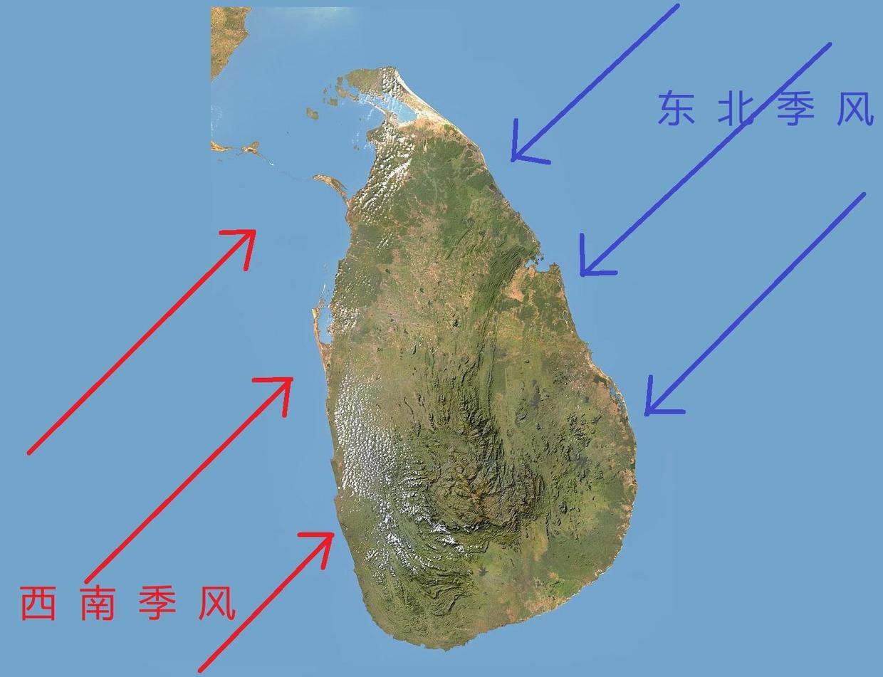 斯里兰卡地形地势图片