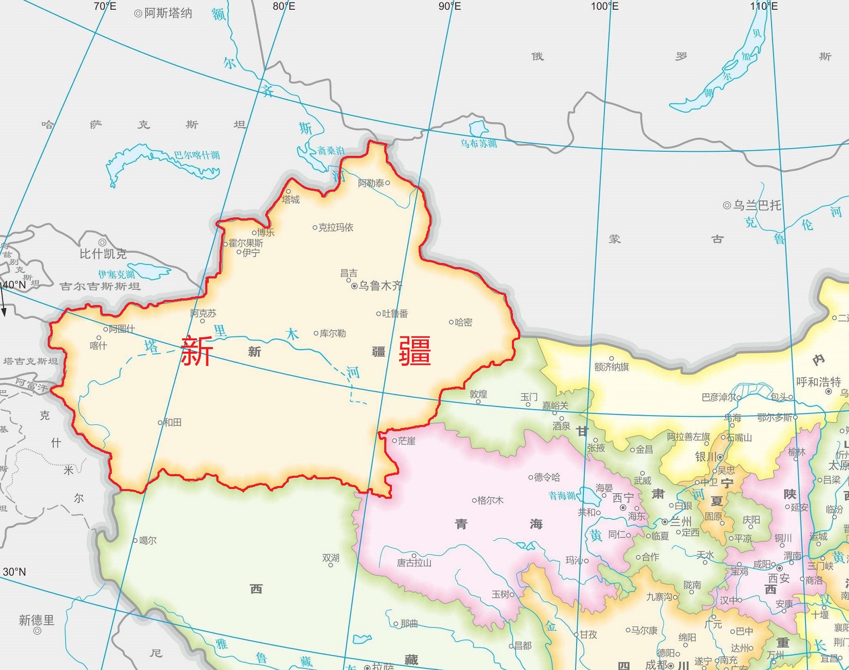 新疆的地理位置及其气候特点?