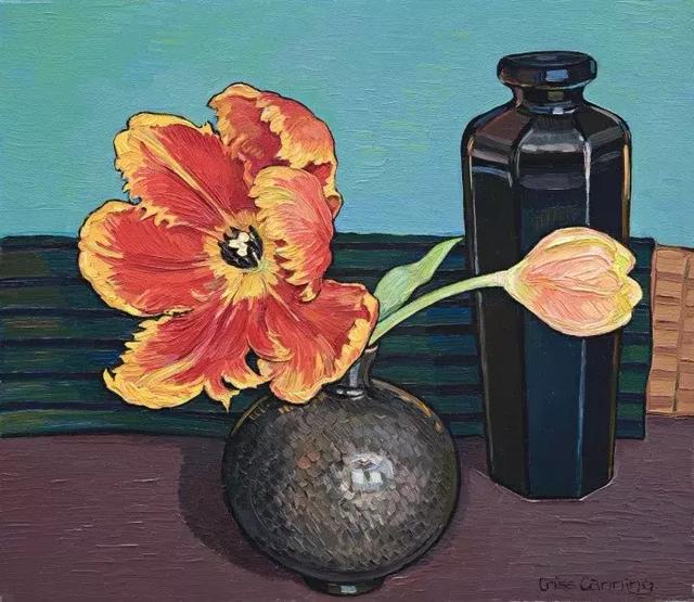 50多年她就画了这些花笔下花卉的高级感配色圈粉50万人