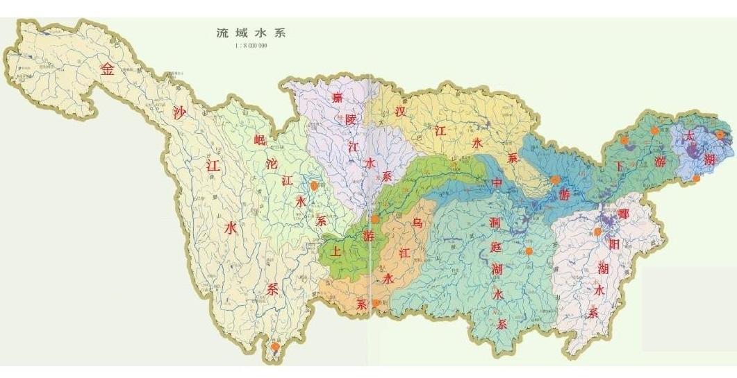 长江河流地图高清全图图片