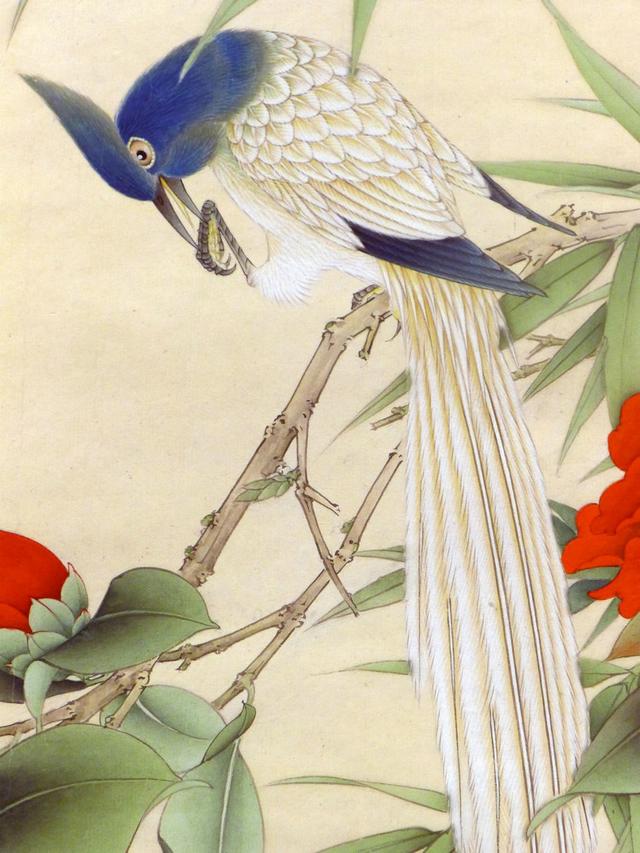 国画名家李长白工笔花鸟作品欣赏喜欢就收藏吧