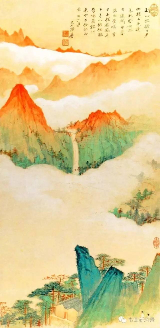张大千笔下的华山,多姿多彩