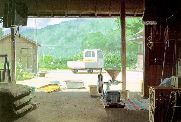 男鹿和雄水彩场景手绘作品欣赏发现生活中的美好