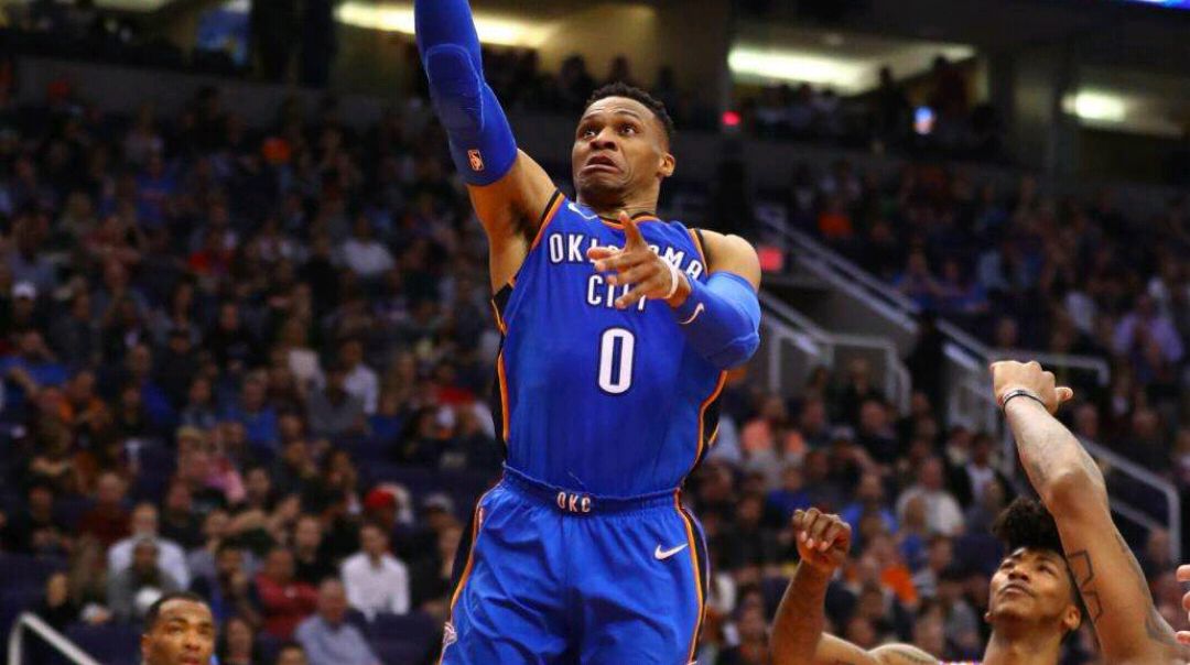 威少这投篮真是骚呀颇有当年我科的影子