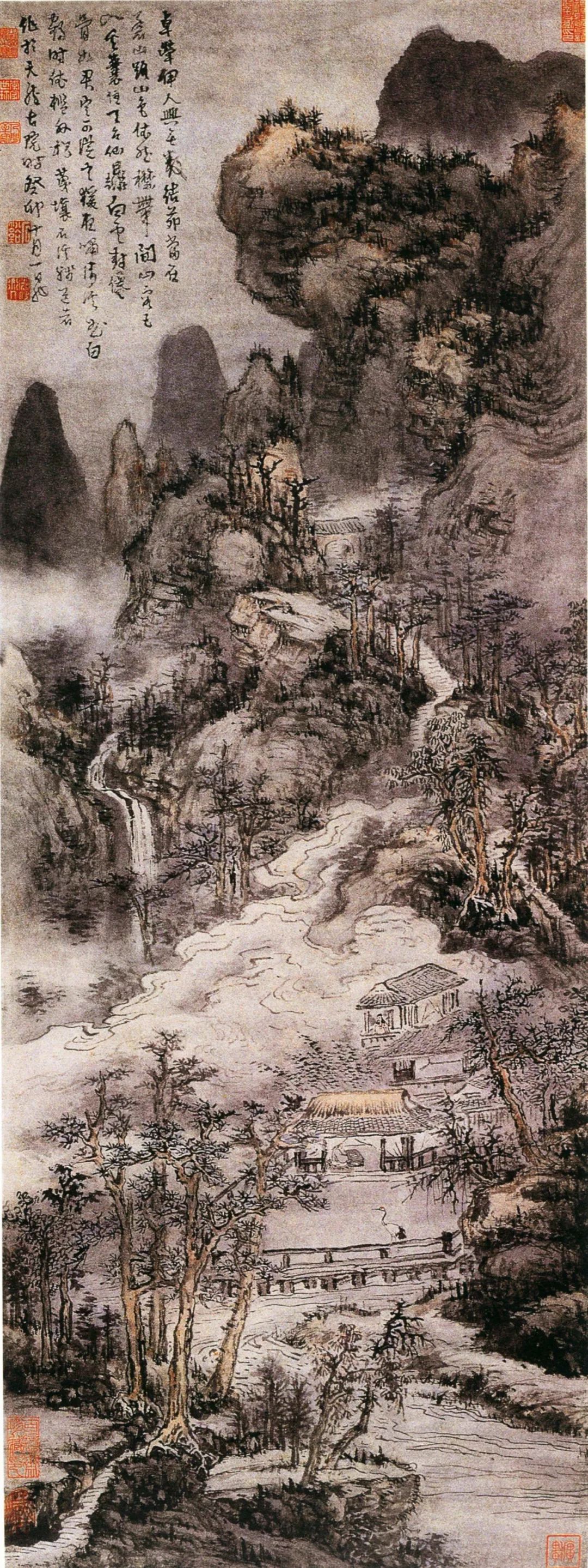 髡残《山水》
