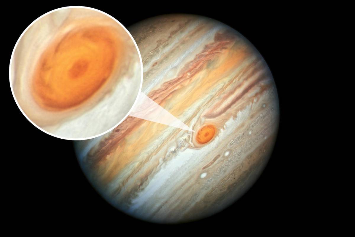 [天文在线]点赞！哈勃太空望远镜又拍到木星高清图片了，这次大红斑清晰可见