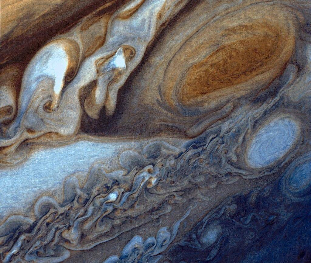 [天文在线]点赞！哈勃太空望远镜又拍到木星高清图片了，这次大红斑清晰可见