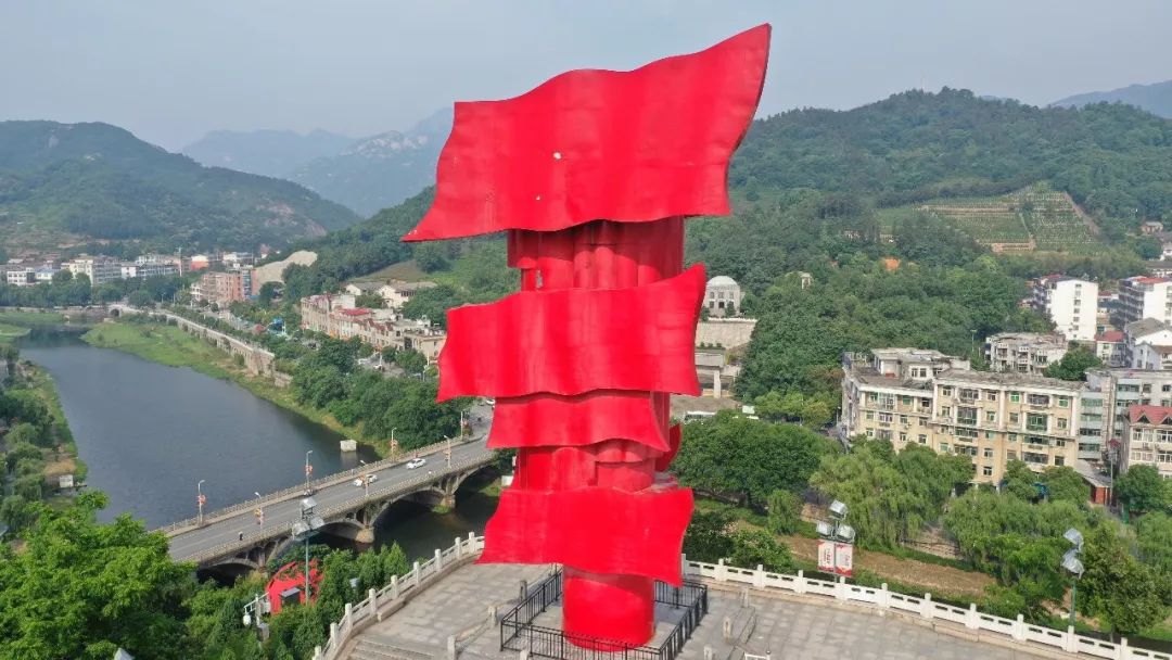 红色大别山绿色田铺乡这里八月桂花遍地开