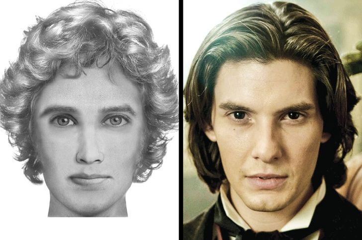 他的眼睛是浅蓝的,看着远处且目光浑浊.