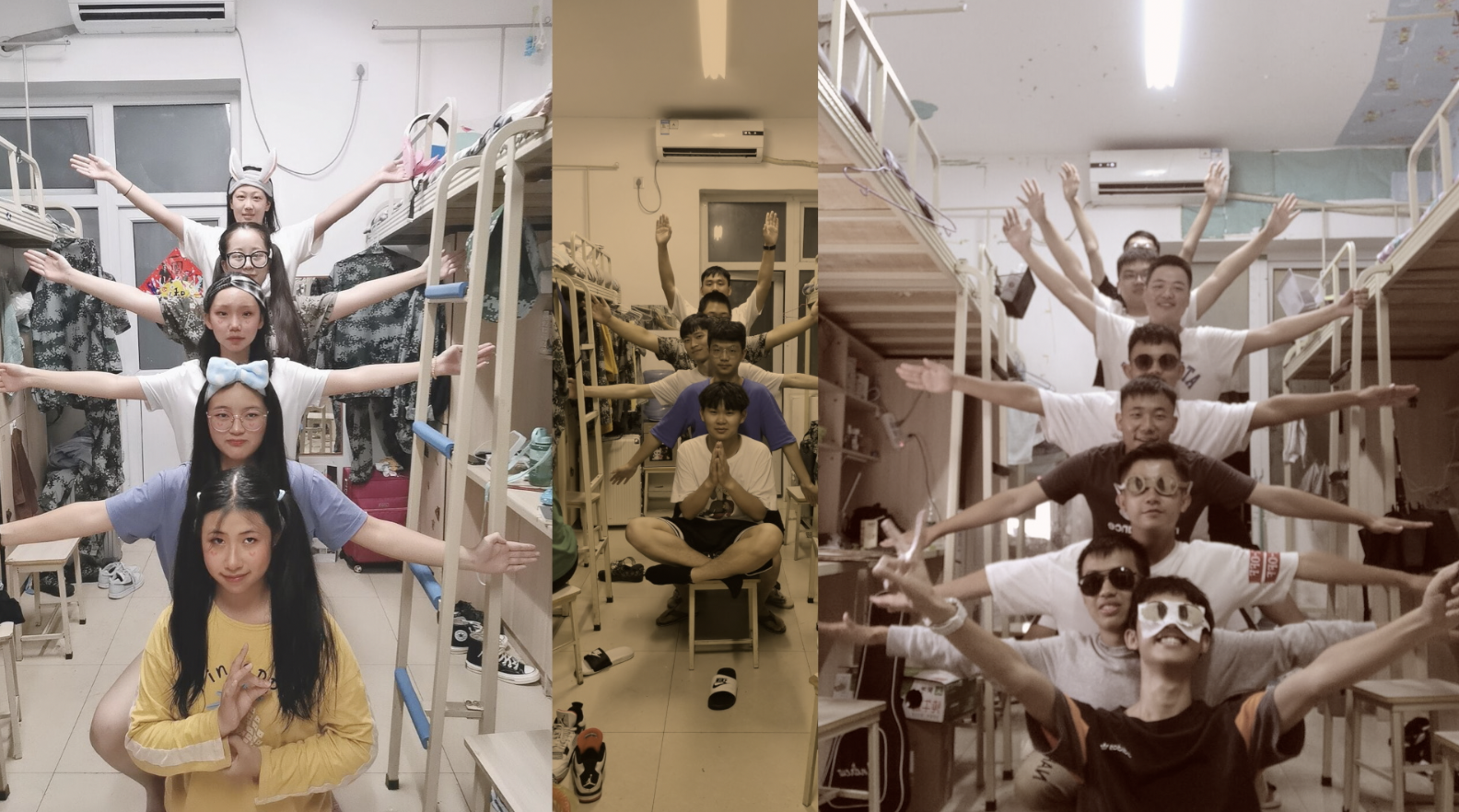 高校辅导员花式查寝学生凹表情包拍照会自黑家人也爱看