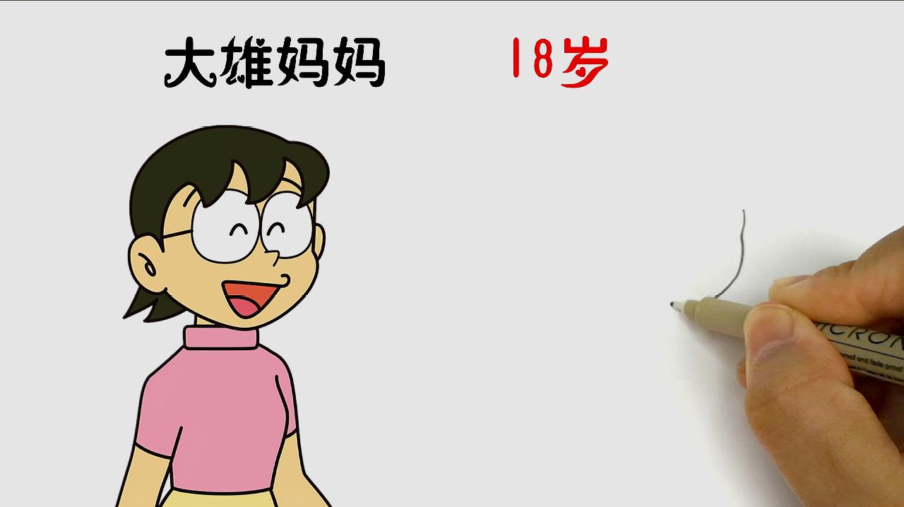哆啦a梦大雄妈妈18岁是什么样子清纯美丽比静香还要好看