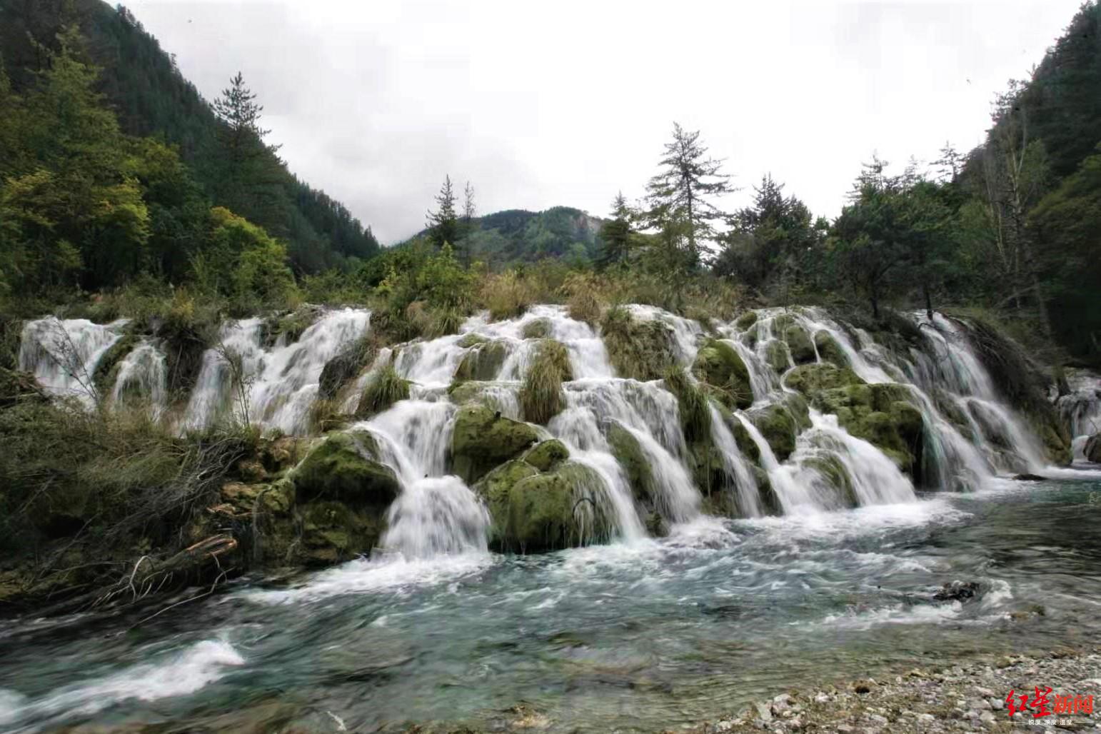 #红星新闻#九寨沟新景丨双龙海瀑布等你打卡