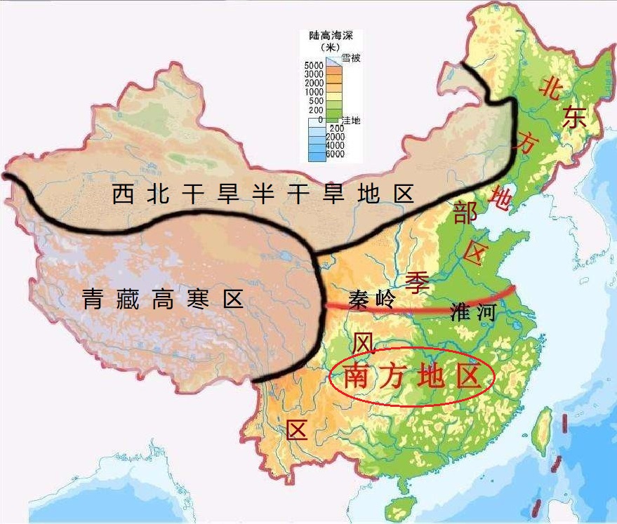 地理沙龙号■我国南方地区有没有海拔4000米以上的高山？