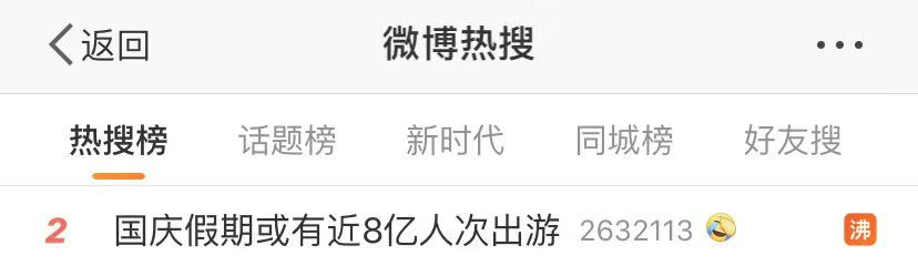 中国经济网■国庆出游人次预计近800000000！网友：我只去这……