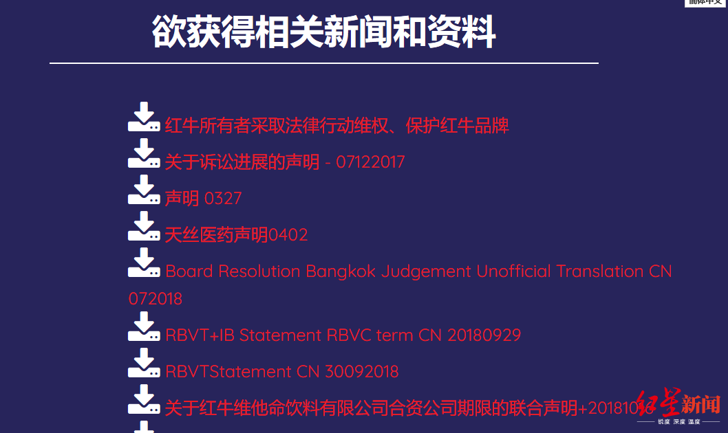 红星新闻：红牛中国严彬二审败诉 其董事长法人代表身份在泰国不再合法