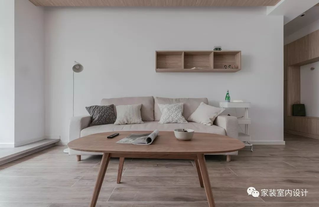 #中国质量万里行#120m2自然风两居，白色+原木色，轻盈舒适而美好！