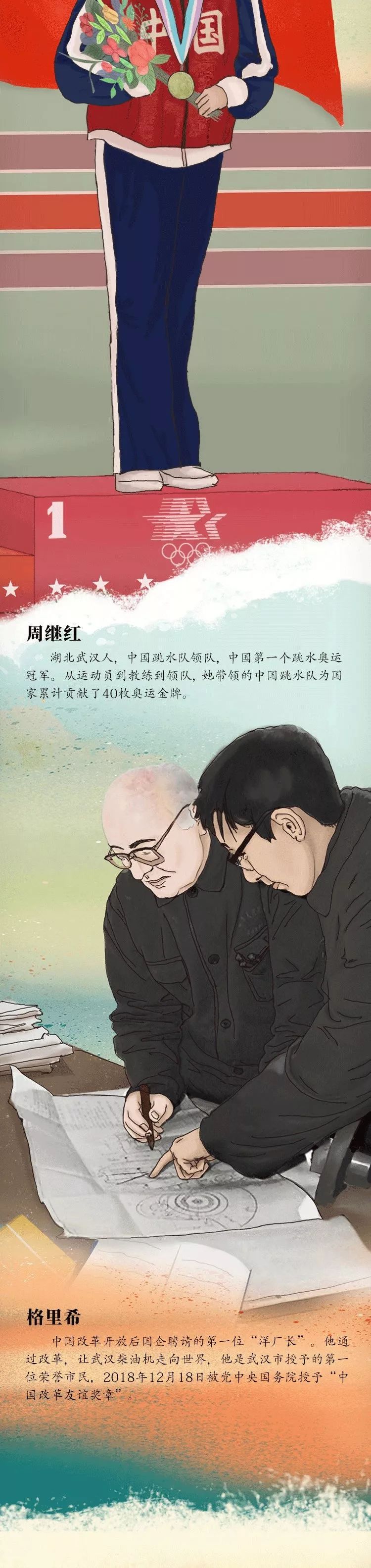 [荆楚网]「手绘长卷」70年，荆楚群星闪耀时！