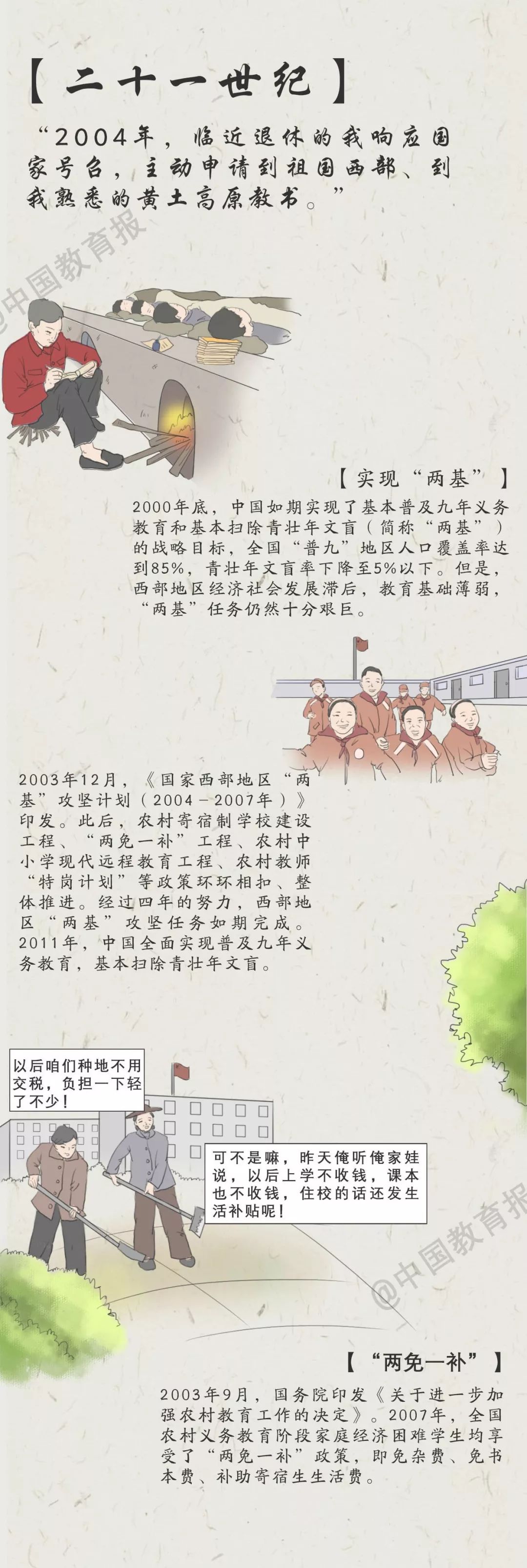 中国教育报：超感动！一图看懂中国教育70年……