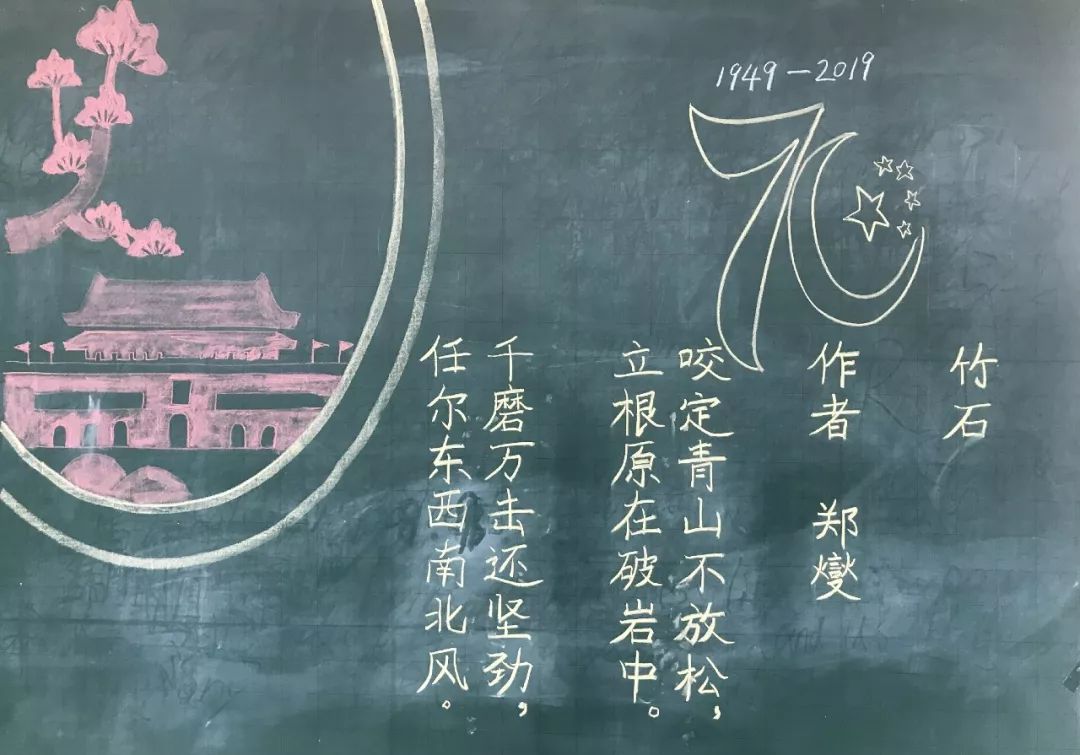 [中国教育报]惊艳！老师用板书花式告白祖国，原来可以这么美！